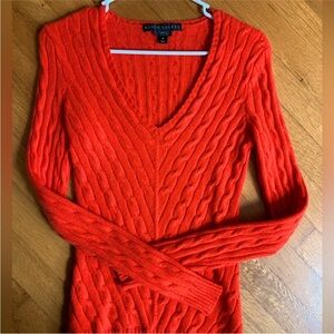Ralph Lauren Black Label Orange Color Cashmere Sweater